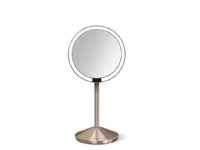simplehuman sammenleggbart speil med sensor, 12 cm, oppladbart, rustfritt stål rosegull Sminke - Sminketilbehør - Sminkespeil