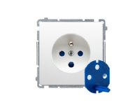 Kontakt-Simon BMGD1.01/11, Hvit, Plast, IP20, 250 V, 75 mm, 40,5 mm