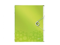 Leitz WOW – Klassifikationsmapp – 6 utrymmen – 6 delar – för A4 – kapacitet: 200 ark – tabbad – grön-metallic