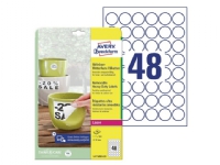 Etiket 99,1x67,7mm Avery L4715rev Aftagelig Polyester 8 Stk/ark 20 ark