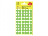Avery Zweckform - Fargekodeprikk - 1,2 cm diameter - fluorescerende grønn (en pakke 270) Papir & Emballasje - Etiketter - Manuel farget