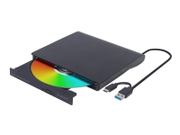 Gembird DVD-USB-03 - Platestasjon - DVD±RW (±R DL) / DVD-RAM - 8x - USB 3.1 Gen 1 - ekstern - svart PC-Komponenter - Harddisk og lagring - Optisk driver