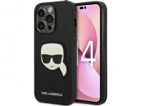 Karl Lagerfeld Karl Lagerfeld KLHCP14LSAPKHK iPhone 14 Pro 6.1 svart/svart hardcase Saffiano Karl Head Patch