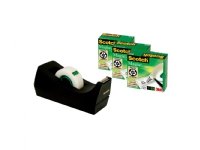 Borddispenser Scotch® C38 sort +3 ruller Magic™ 810 tape 19mm x 33m