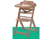 BBC BBC TIMBA high chair for feeding. NATURAL WOOD CHAIR