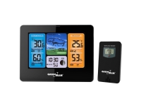 GreenBlue WiFi-vejrstation, TUYA-kompatibel, udendørs sensor, kalender, vejrudsigt, barometer, GB215 Hagen - Tilbehør til hagen - Værstasjon og termometer
