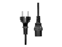 ProXtend – Strömkabel – IEC 60320 C13 till Typ F (hane) – 250 V – 10 A – 2 m – svart