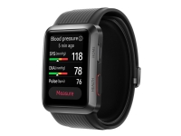 Huawei Watch D – Aluminum – smart klocka med rem – fluoroelastomer – svart – bandstorlek: L – display 1.64 – NFC Bluetooth – 40.9 g  – grafitsvart