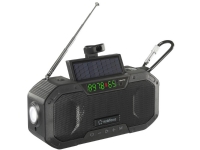 Outdoorradio Renkforce RF-CR-300 FM, AM (1018) genopladelig, Solcellepanel, Håndsving, Lommelygte Sort TV, Lyd & Bilde - Stereo - Radio (DAB og FM)