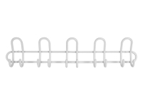 Home>it® knagerække med 5 knage Ø10 mm x 67×6,5 x 13 cm hvid