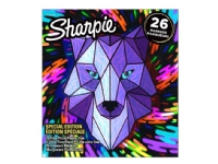 Sharpie Permanent Marker Fine and Ultra Fine Wolf 26-Box Assorted Colors