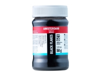 Amsterdam Black glitterflakes 129 burk 75 ml