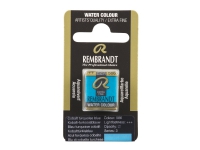 Rembrandt Watercolour Pan Cobalt Turquoise Blue 586