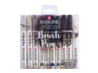 Ecoline Brush Pen set Grey | 10 colours