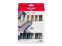 Amsterdam Standard Series acrylic paint grey set | 12 x