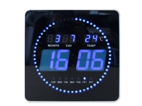 Ur Unilux FLO-Clock LED tid/dato/temperatur interiørdesign - Tilbehør - Veggklokker