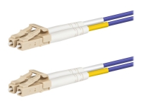 Lanview – Patch-kabel – LC/UPC-multiläge (hane) till LC/UPC-multiläge (hane) – 2 m – 2 mm – fiberoptisk – duplex – 50/125 mikron – OM4 – halogenfri – lila