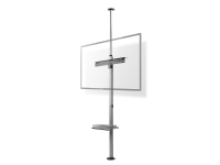 Nedis TVSM5750BK, 177,8 cm (70), 200 x 200 mm, 600 x 400 mm, 180°, Aluminium, Stål, Sort, Sølv