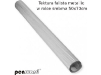 Bilde av Penword Tektura Falista Penword W Rolce 50x70cm Metallic - Srebrna Penword