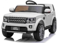 Land Rover Discovery elbil for barn hvit + fjernkontroll + EVA-hjul + gratis start + MP3-radio