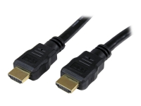 StarTech.com 1.5m High Speed HDMI Cable - Ultra HD 4k x 2k HDMI Cable - HDMI to HDMI M/M - 5 ft HDMI 1.4 Cable - Audio/Video Gold-Plated (HDMM150CM) - HDMI-kabel - HDMI hann til HDMI hann - 1.5 m - dobbeltisolert - svart - for P/N: MSTCDP122HD PC tilbehør