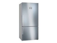 Bosch Serie | 6 KGN86AIDR - Kjøleskap/fryser - bunnfryser - bredde: 86 cm - dybde: 81 cm - høyde: 186 cm - 631 liter - Klasse D - inox-lettrens Hvitevarer - Kjøl og frys - Kjøle/fryseskap