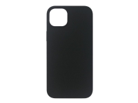 eSTUFF Madrid - Baksidesskydd för mobiltelefon - silk-touch - silikon - svart - för Apple iPhone 14 Plus