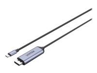 Unitek V1423C - Adapterkabel - 24 pin USB-C (hann) til DisplayPort (hann) - DisplayPort 1.4 - 1.8 m - 8K 60Hz støtte, 4K 144Hz støtte - romgrå PC tilbehør - Kabler og adaptere - Videokabler og adaptere