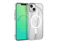 eSTUFF Berlin – Baksidesskydd för mobiltelefon – magnetisk – MagSafe-kompatibilitet – mjuk termoplastisk polyuretan (TPU) – klar – för Apple iPhone 14