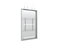 Multibrackets M Pro Series - Innhegning - for digitalt skiltingspanel - kabel, medium - stål - hvit - skjermstørrelse: 75 - takmonterbar