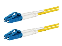 Lanview – Patch-kabel – LC/UPC enkelläge (hane) till LC/UPC enkelläge (hane) – 2 m – 2 mm – fiberoptisk – duplex – 9 / 125 mikrometer – OS2 – halogenfri – gul