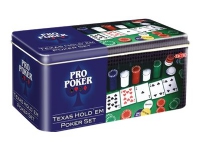 Bilde av Tactic Pro Poker - Texas Hold'em Pro Poker Set - Kortspill