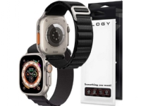 Alogy Alogy Band for Apple Watch 4/5/6/7/8/SE (38/40/41mm) Sport Watch Band Sport Strap Black Universal Helse - Pulsmåler - Tilbehør