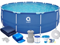 JiLong 305x76cm rack-mounted garden pool with pump + cover