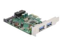 Delock - USB-adapter - PCIe 2.0 lav profil - USB, USB 2.0, USB 3.0, USB 3.2 Gen 1 PC tilbehør - Kontrollere - IO-kort