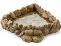 Exo Terra Hjørnevannskål, XL, 25 x 24 x 6,5 cm Kjæledyr - Små kjæledyr - Fôr