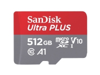 SanDisk - Flashhukommelseskort (microSDXC til SD adapter inkluderet) - 512 GB