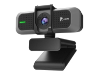 j5create JVU430-N - Nettkamera - farge - 8 MP - 3840 x 2160 - lyd - USB 2.0 / USB-C - MJPEG, YUV2 - DC 5 V