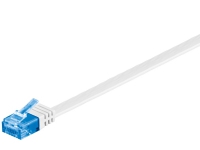 Pro CAT 6A U/UTP flat - Hvit - 1 meter