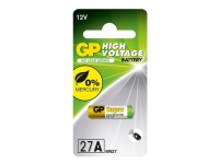 GP Batterier GP27A Spesialbatterier 27 A Alkali-mangan 12 V 19 mAh 1 stk. PC tilbehør - Ladere og batterier - Diverse batterier