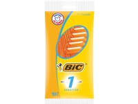BIC 1 Sensitive Enbladet Engangsskraber til Mænd – Orange, 10 stk. i Plastemballage 25x105x235mm (10stk) Hårpleie - Skjegg/hårtrimmer - Barberblader