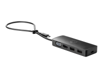 HP Travel Hub G2 – Portreplikator – USB-C – VGA HDMI – för OMEN by HP Laptop 16  Victus by HP Laptop 15 16  EliteBook 830 G6  Fortis 11 G9