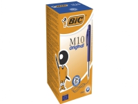 BIC M10 Clic - Kulepenn - blå - 1 mm - medium - retraktil (en pakke 50) Skriveredskaper - Kulepenner & Fyllepenner - Kulepenner med trykk-knapp