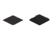Delock - Hook-and-loop fastener - fyrkant - 2 cm - svart (paket om 32)