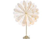Markslöjd Marigold papirblomst bordlampe, E14, 45 cm, hvit og messing Belysning - Innendørsbelysning - Bordlamper