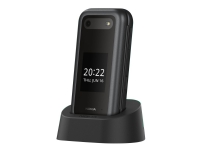 Nokia 2660 Flip - 4G funksjonstelefon - dobbelt-SIM - RAM 48 MB / Internminne 128 MB - microSD slot - 320 x 240 piksler - rear camera 0,3 MP - svart Tele & GPS - Mobiltelefoner - Alle mobiltelefoner
