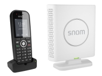 snom m430 - Trådløs VoIP-telefon med anrops-ID - DECT - treveis anropskapasitet - SRTP, SIPS - svart, hvit Tele & GPS - Fastnett & IP telefoner - Trådløse telefoner