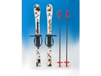 Marmat ski med staver 90 cm (M-T) (26012)