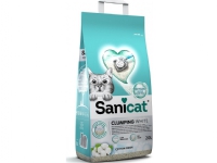 Sanicat Clumping Hvit kattesand, strø, for katter, bentonitt, bomullsfrisk, 20L, klumper Kjæledyr - Katt - Kattesenger & Huler