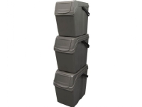 Prosperplast Sortibox avfallsbeholder for separering 3 x 25L grå (ISWB25S3-405U)